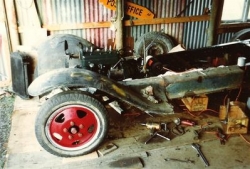 Paul Smith's 1930 bodied AA Truck taking shape. 1981..jpg